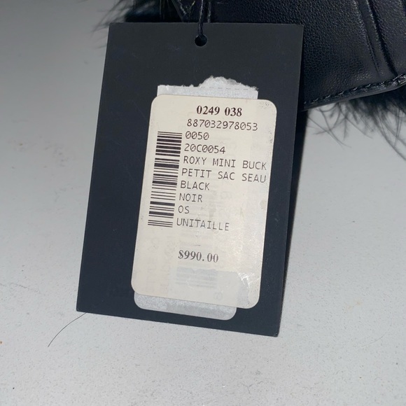 Alexander Wang Black Feather Trim Roxy Bucket - Picture 2 of 5